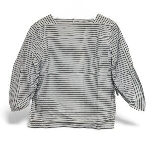 23区 Onward Canclini Italian Fabric Striped Blouse | Size 32 | NWT